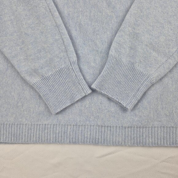 Bianco & Blue Cashmere Blend Sweater Made in Italy Size Large - Picture 8 of 12